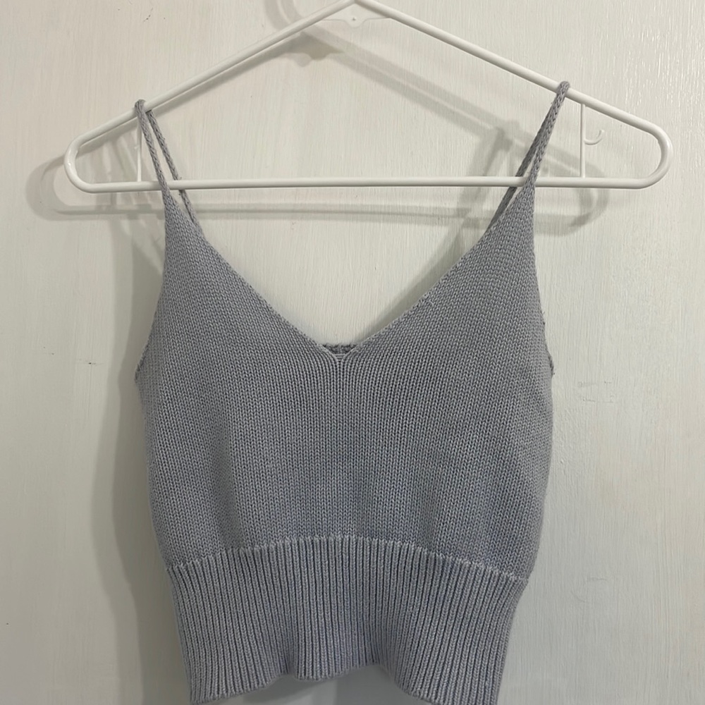 Lavender Cropped Tank Top